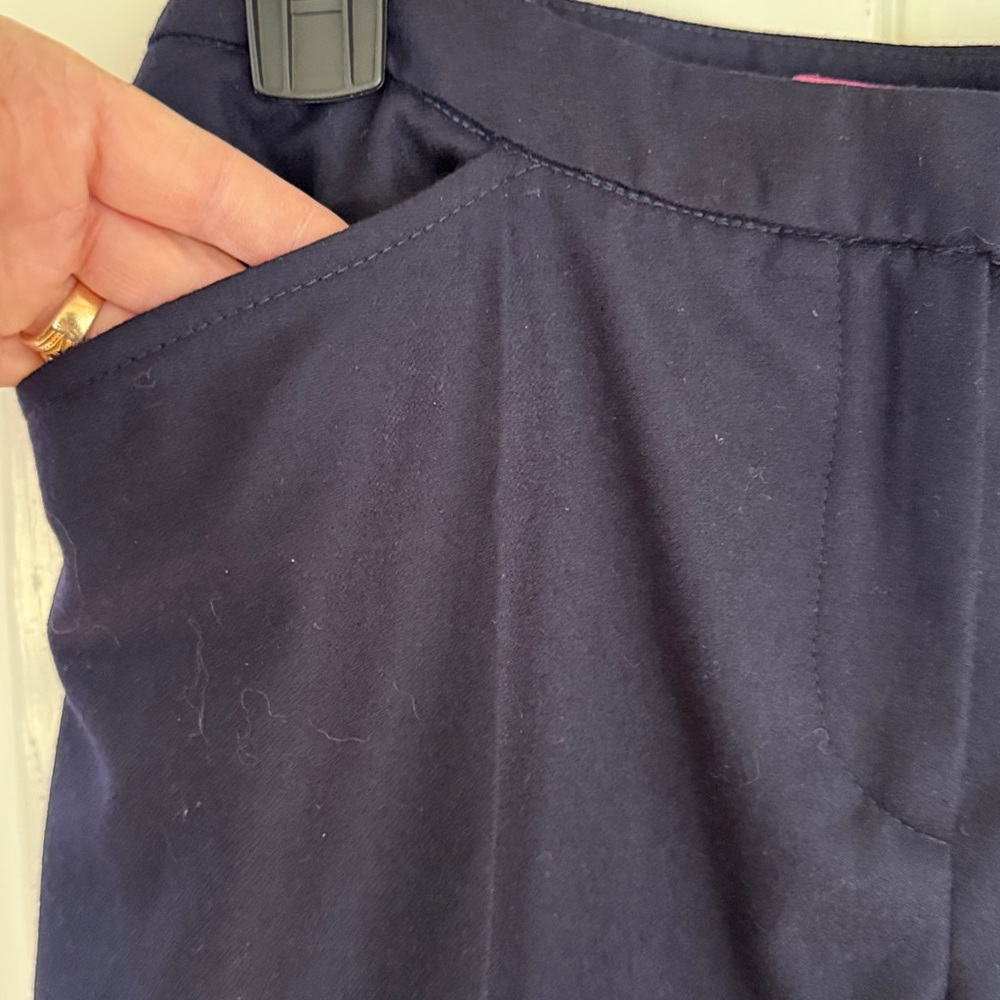 Jaeger women’s Navy Dress 100% Wool Pants size 10 EUC- like New - Picture 5 of 9